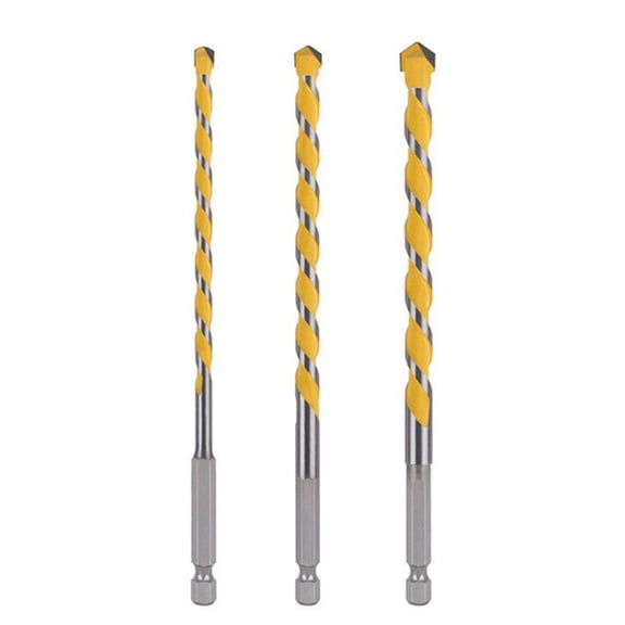 3 Pcs Masonry Drill Bits Set Tungsten Carbide for Masonary Concrete Brick Stone