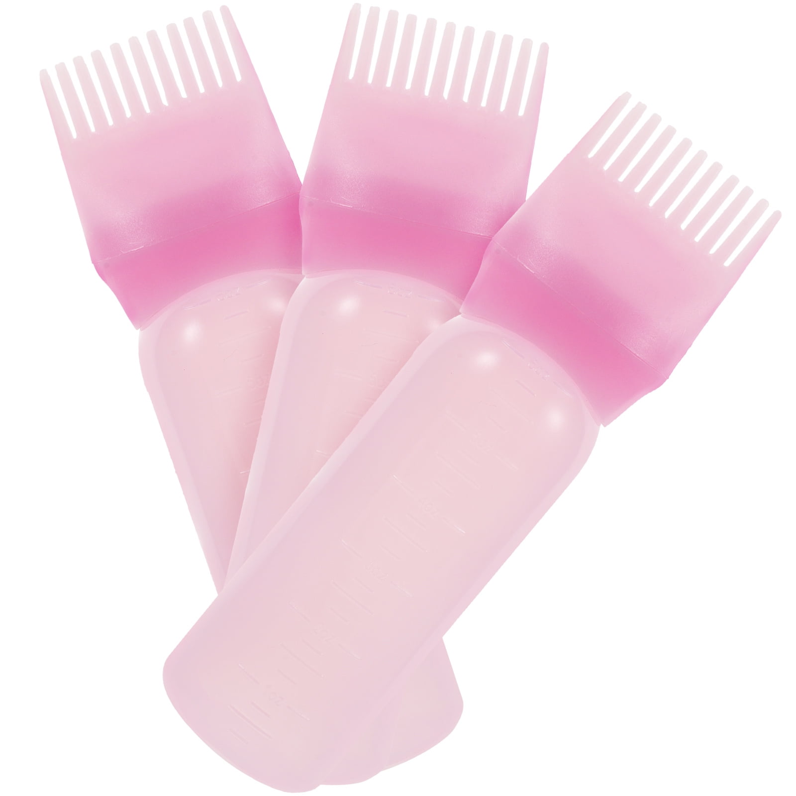 3 Pcs Medicine Bottle Combs Root Comb Applicator Comb Bottle Root