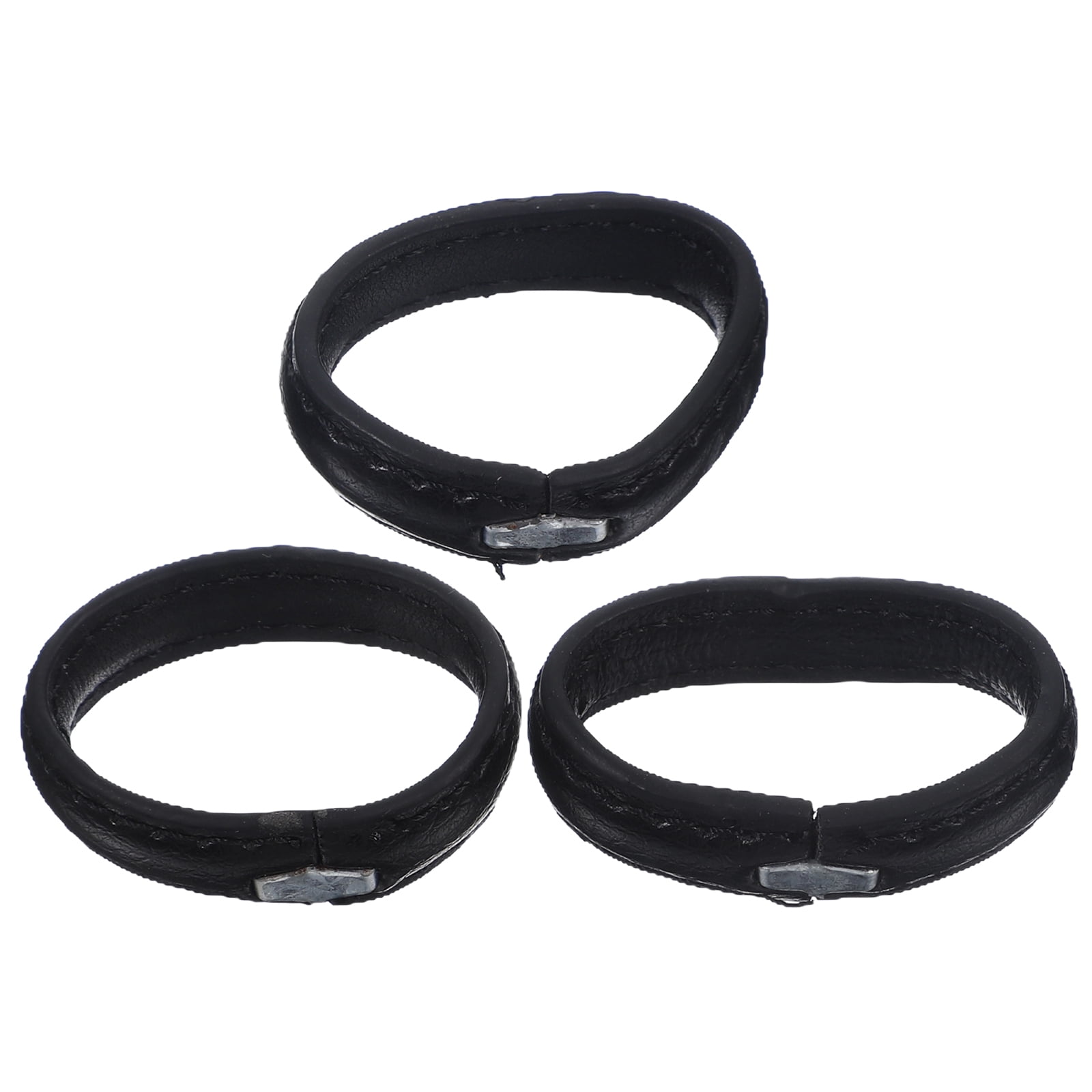 3 Pcs Men Belt Loop Strap Keeper Light Weights Leather for Mens Girdle