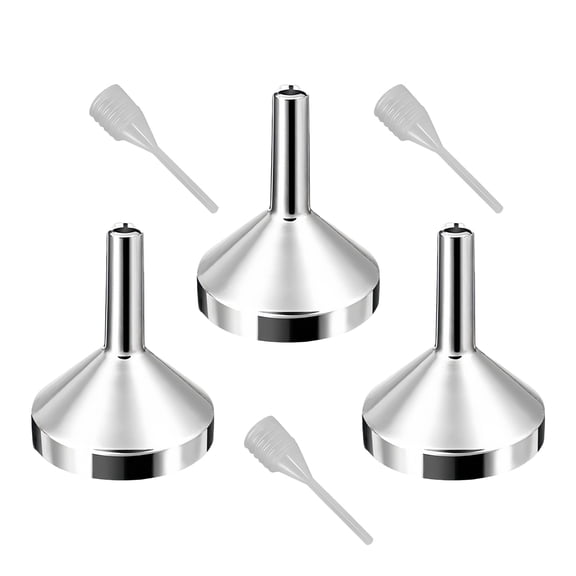 3 Pcs Metal Funnel Perfumes Funnel Liquid Dispensing Tool Liquid Transfer Funnel for Kitchen Cosmetics and Liquids