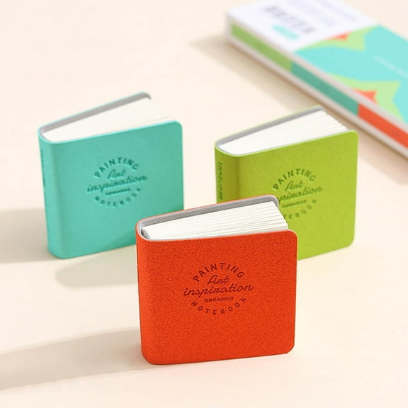 3 Pcs Mini Watercolor Sketchbook 1.9 x 1.9 Inch, 300g Portable Square Pure Color Small Watercolor Sketchbook 60 Pages Watercolored Textured Drawing Papers Travel Sketchbooks Art Sketch Book
