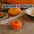 thumbnail image 1 of 3 Pcs Miniature Artificial Pumpkins, Faux Small Pumpkins, Mini Plastic Pumpkins, Simulated Fall Harvest Pumpkins, Tiny Fake Pumpkin Decors, Fall Halloween Decorations for Table Mantel Porch, 1 of 5