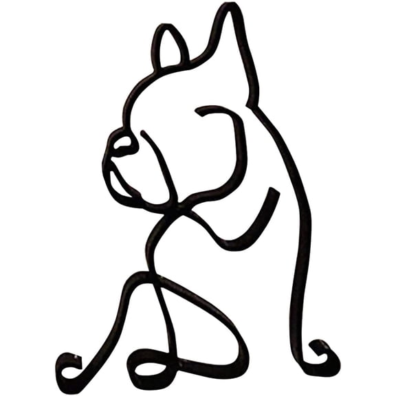 3 Pcs Minimalist Abstract Dog Geometric Drawing Art Statue