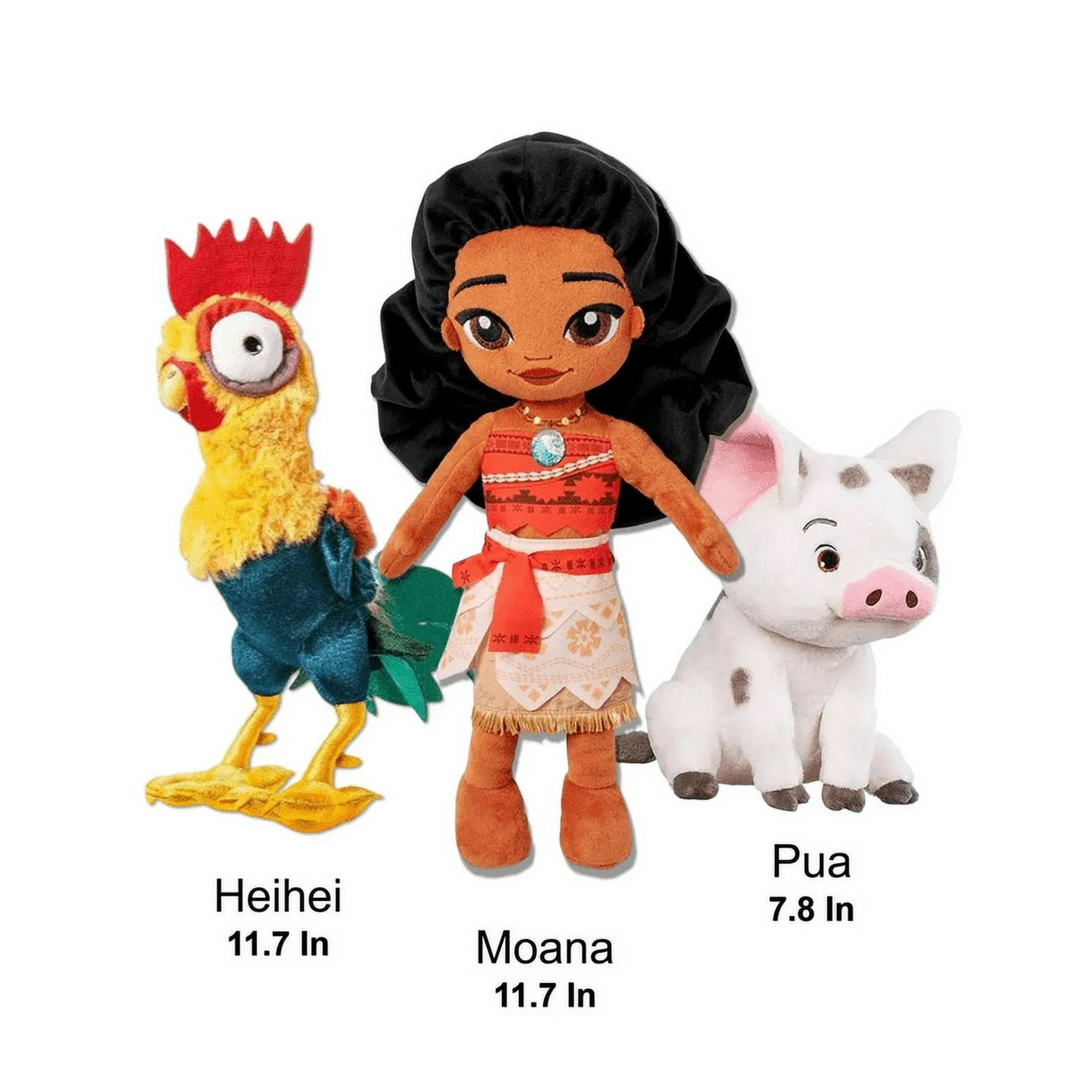 3 Pcs Moana Doll Set Plush,Hei Hei & Moana 2 Viana & Pua， Moana Toys ...