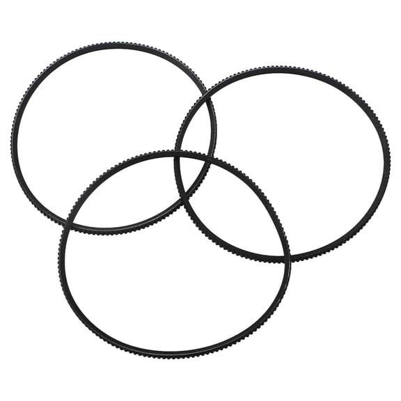 3 Pcs Model 5M375 Lathe Belt for Most Bore 38mm Metal Mini Lathe Motor Belt