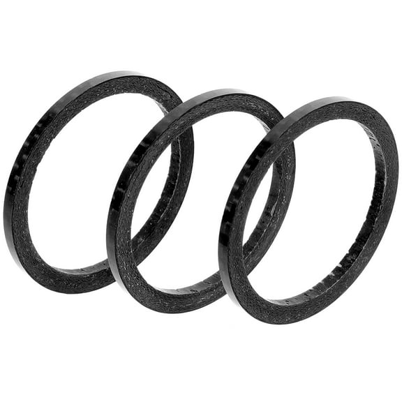 3 Pcs Mountain Road Bike Carbon Fiber Front Fork Washer Washers Stem Spacer Headset Gasket Phones