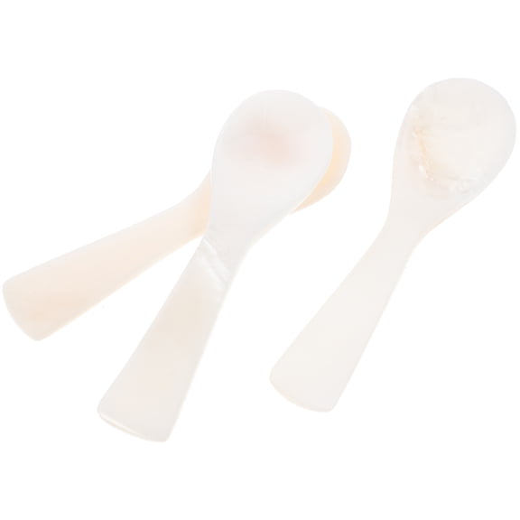 OFFIGAM 3pcs Multiuse Shell Caviar Spoon Restaurant Table Setting Adult
