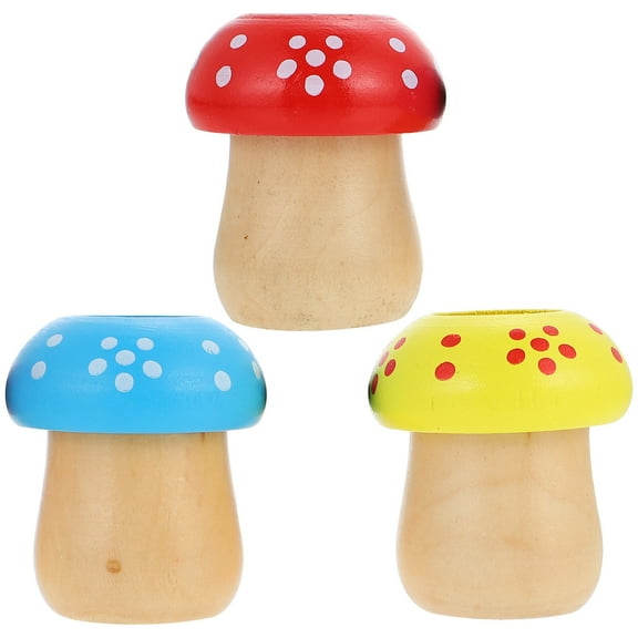 3 Pcs Mushroom Kaleidoscope Childrens Toys Childrens Educational Plaything Gifts Funny Cartoon Baby Snacks