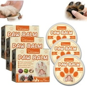 3 Pcs Natural Dog Paw Balm,Paw Pad Snout Soother Moisturizer, Dog Paw Wax for Dry Paws Nose,Pure Natural Food-Grade Ingredients Puppy Foot Balm,Protects and Heals Dry Cracked Paws