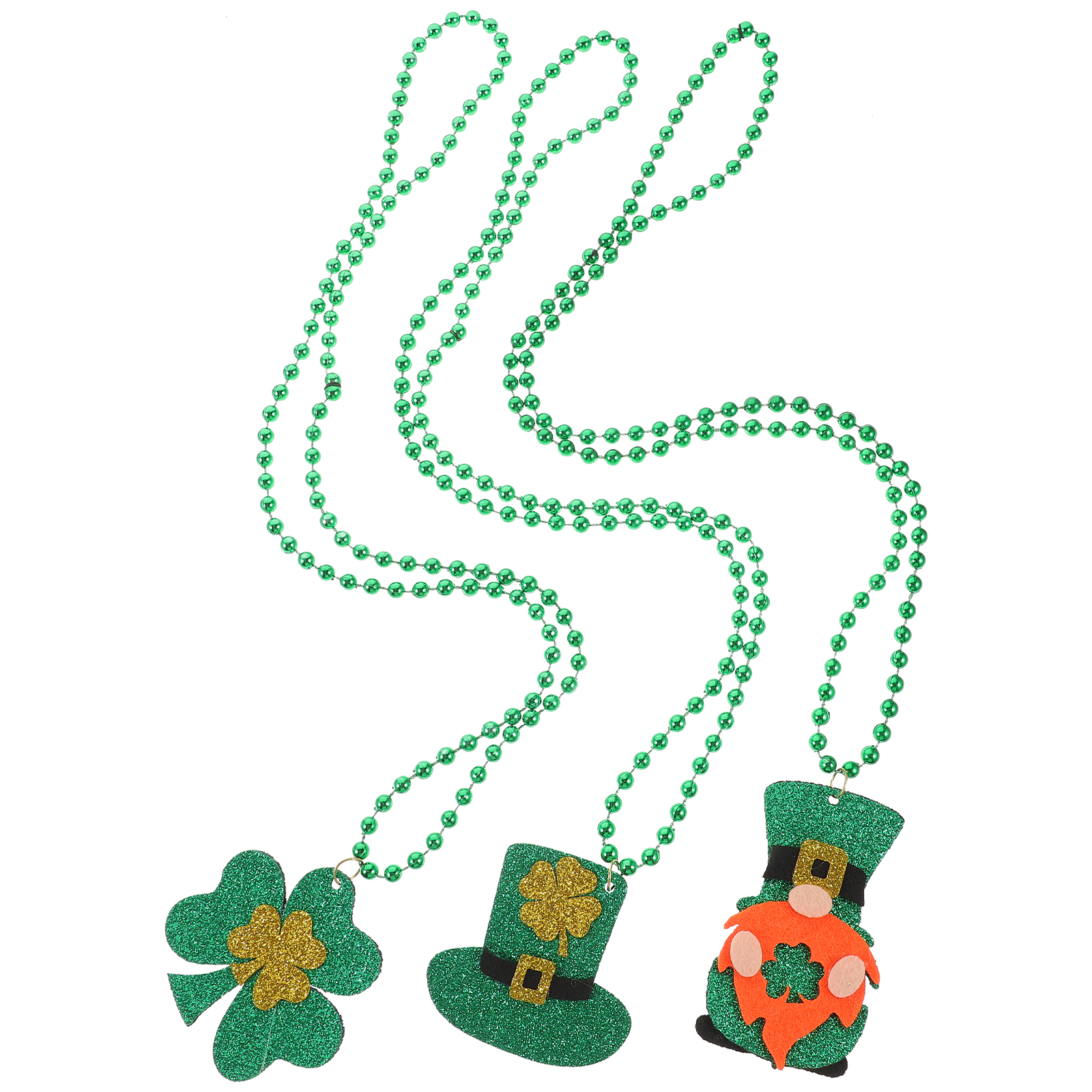 3 Pcs Necklace Beads Necklaces St Patricks Day Party Favors Irish's ...