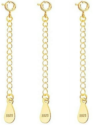 Necklace Extender Gold Necklace Extenders 925 Sterling Silver
