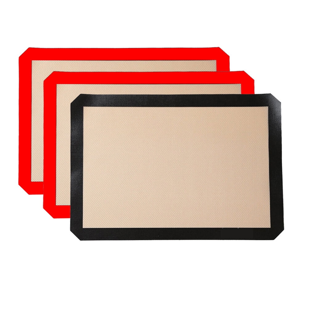 3 Pcs Non-stick Baking Pads Heatproof Baking Mat Toaster Oven Non Stick Grill Mat Baking Tool