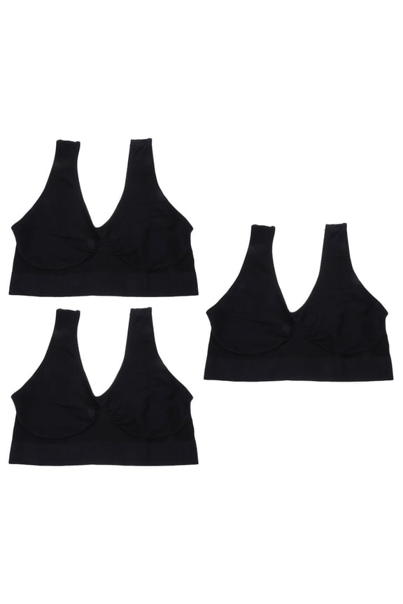 Gym Accessories for Women, Black Nylon 3-Piece Set, Workout Essentials for Fitness and Training