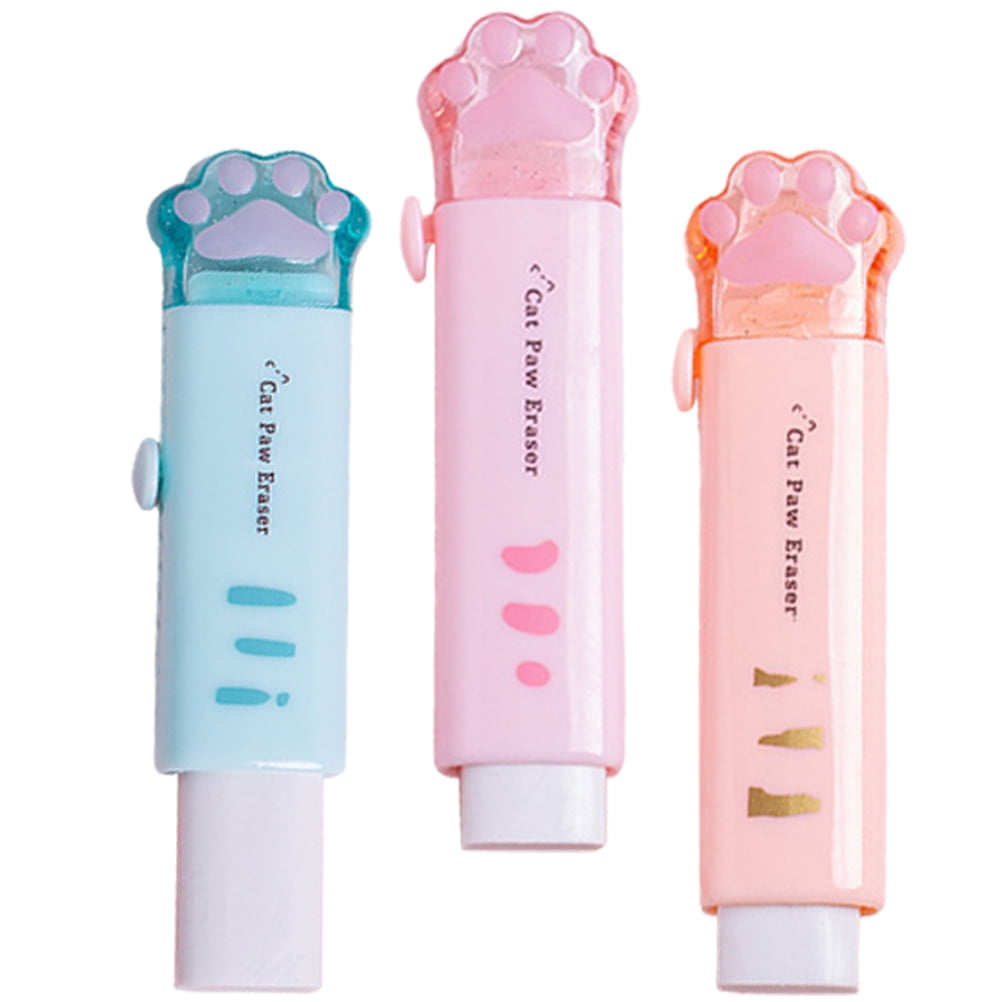 3 Pcs Office Supplies Erasers for Kids Rectangular Erasers Gummy Eraser