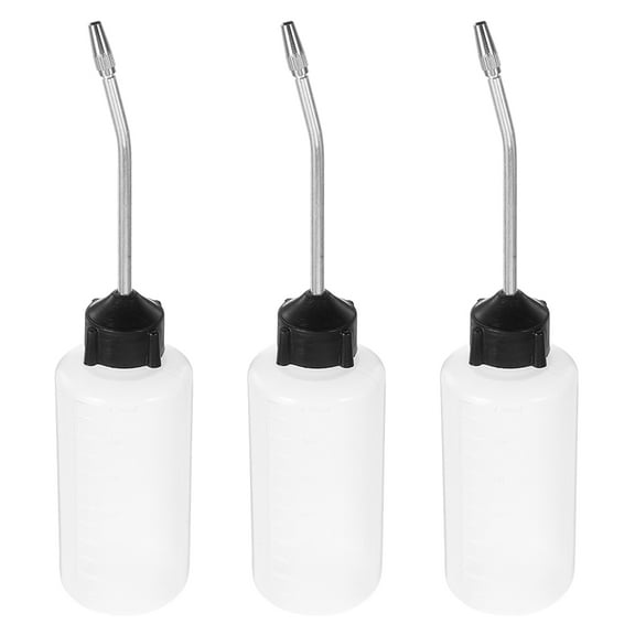 3pcs Sewing Machine Oil Pot with Iron Spout and Cap Empty Oil Dispenser for Precision Use on Sewing Machines and Automotive