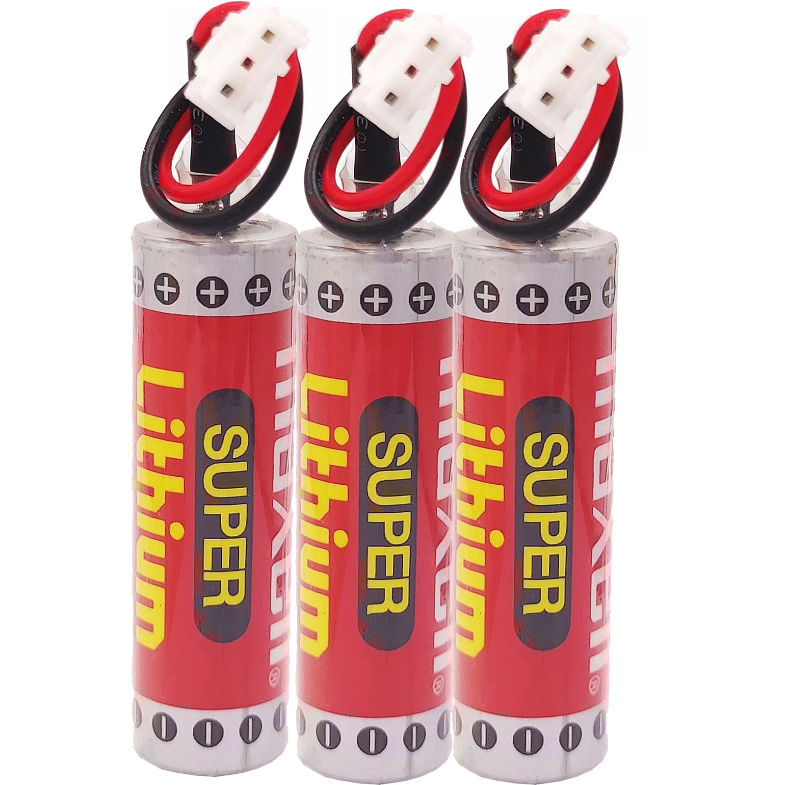 3 Pcs Original Battery for MAXELL ER6C AA 3.6V 1800mAh AA PLC Battery for FX F2-40BL with Plug