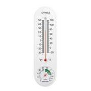 3 Pcs Outdoor/Indoor Thermometer Hygrometer Humidity Meter Thermometers Temperature Humidity Gauge Meter with Celsius/Fahrenheit (邃・邃・ for Patio Field Cellar Garden Greenhouse Closet