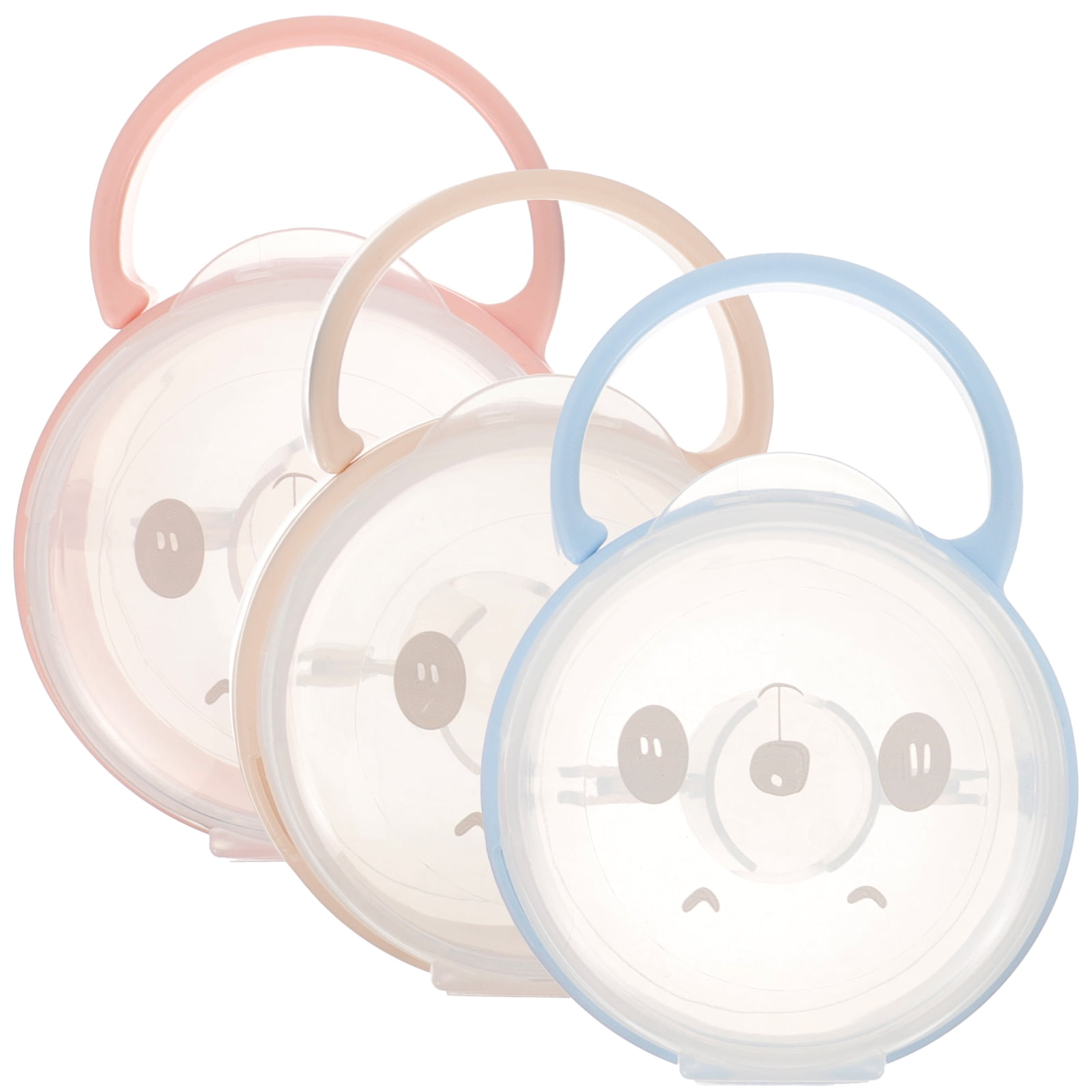 3 Pcs Pacifier Box Pacifier Holder Pacifiersfleashes and Covers