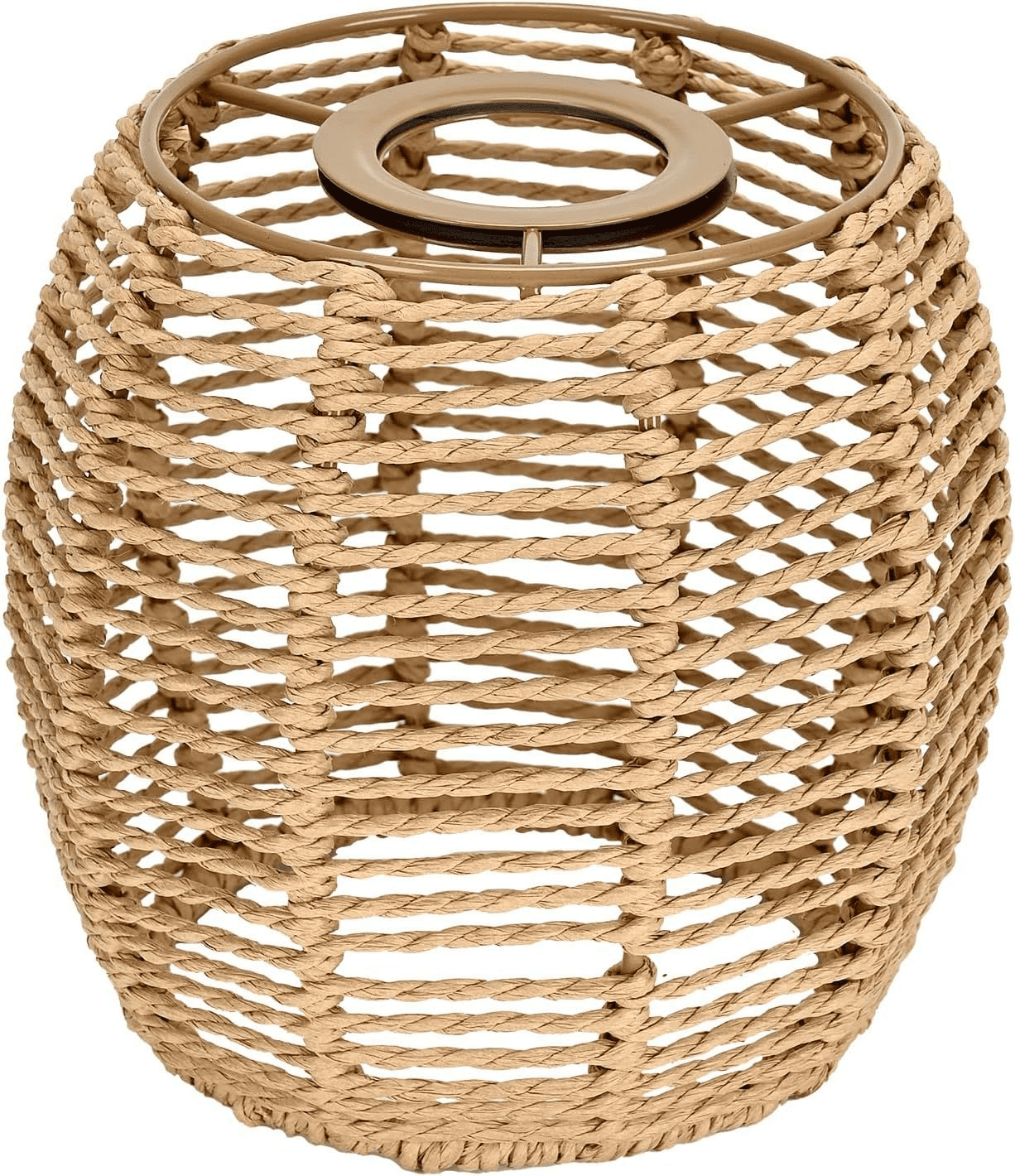 3 Pcs Paper Rope Lamp Shades, 5.5 x 5.9 in DIY Woven Pendant Light ...
