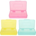 3 Pcs Pencil Container Pencil Stationery Box Lightweight Pencil Case