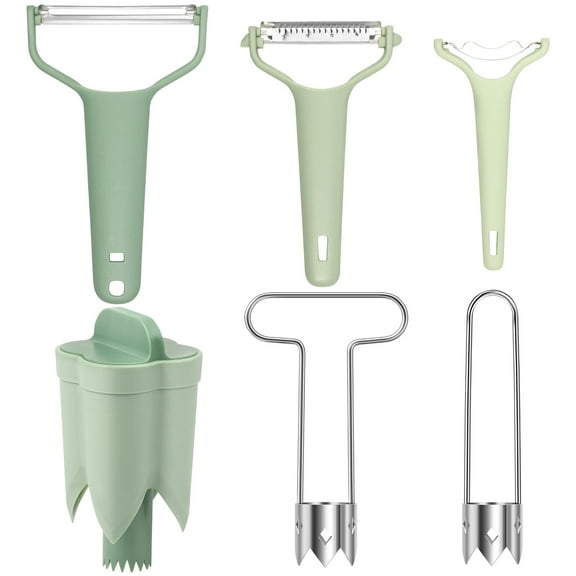 3 Pcs Pepper Seed Corer Remover with Peeler Set Multifunctional Pepper Seed Remover Household Pepper Corer Seed Remover Tool for Pear Tomato Pepper Corer
