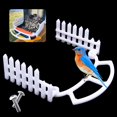 3 Pcs Perch for Bird Buddy, with Side Fence,Wider Extension Perch to