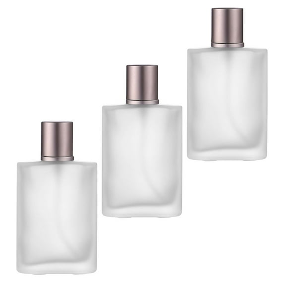 KONTONTY 3Pcs Refillable Perfume Glass Sprayers Transparent Bottle for Travel