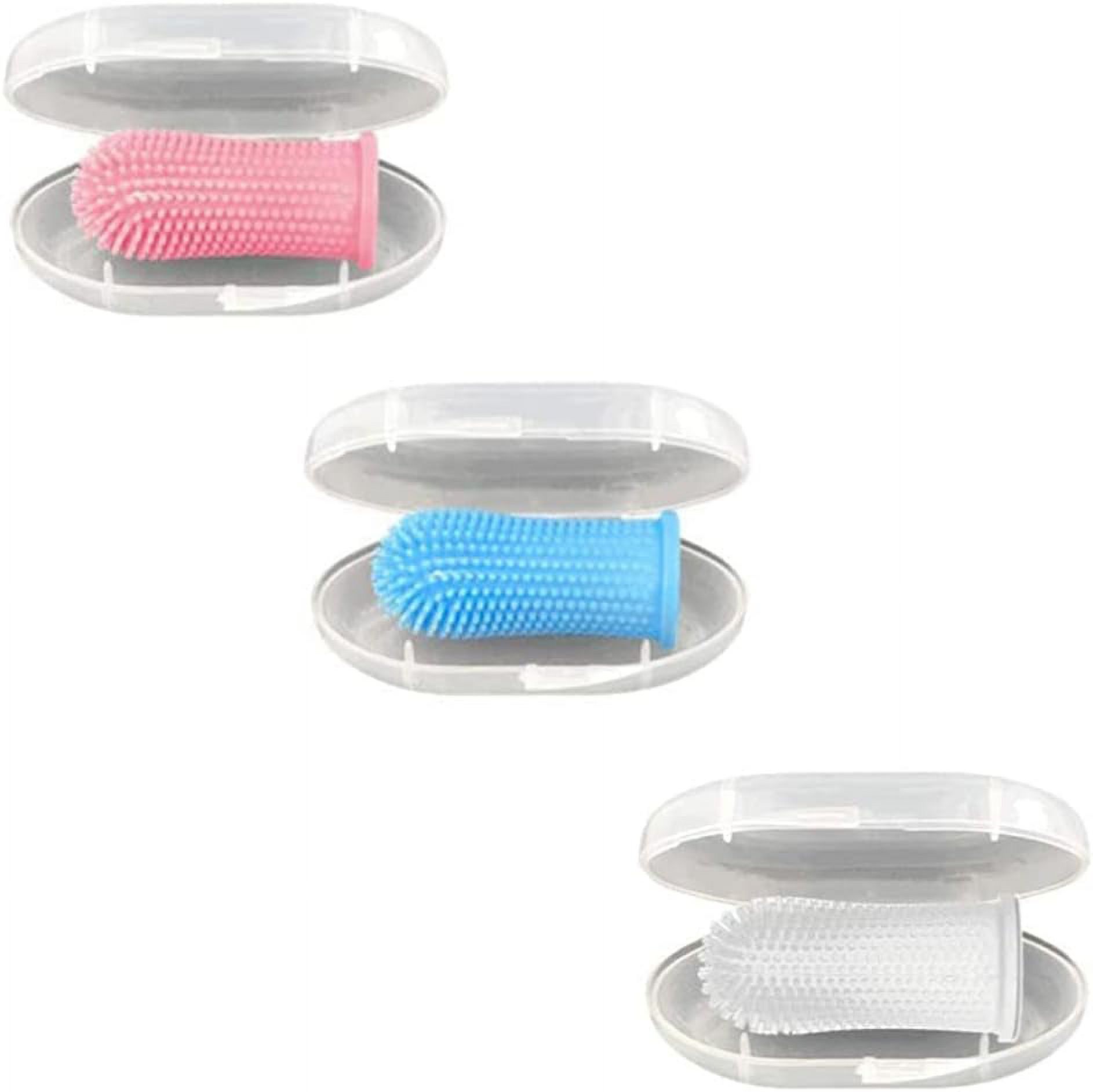 3 Pcs Pet Fingerbrushes Silicone Finger Toothbrushes Silicone Pet