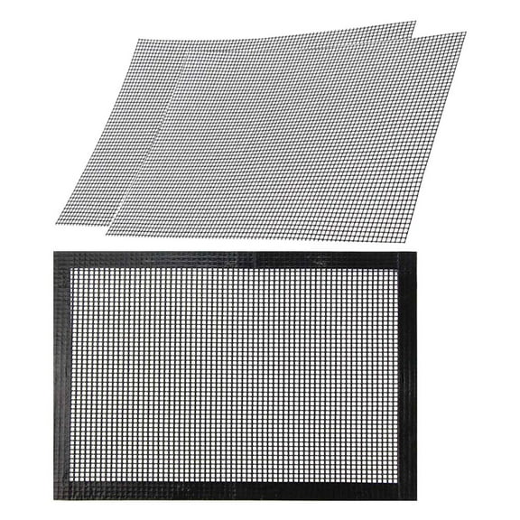 3 Pcs Picnic Barbecue Tool Grill Net for BBQ Cooking Mesh Stainless Steel Screen