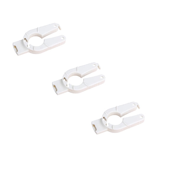 3 Pcs Plastic Bottle Openers, Portable Water Bottle Openers, Multi Function Bottle Openers Easy Grip, Compact Bottle Cap Openers for Arthritic Hands, Elderly, Weak Hands, 4.05"x1.96", White
