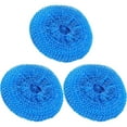 thumbnail image 1 of 3 Pcs Plastic Dish Scrubbers,Mesh Scouring Scrubbers,Non-Scratch Mesh Scrubbers,Round Mesh Scouring Non Scratch Pads,Scrubber Mesh Scouring for Washing Dishes and Kitchen Cleaning Tool,(Blue,3.15 in), 1 of 7