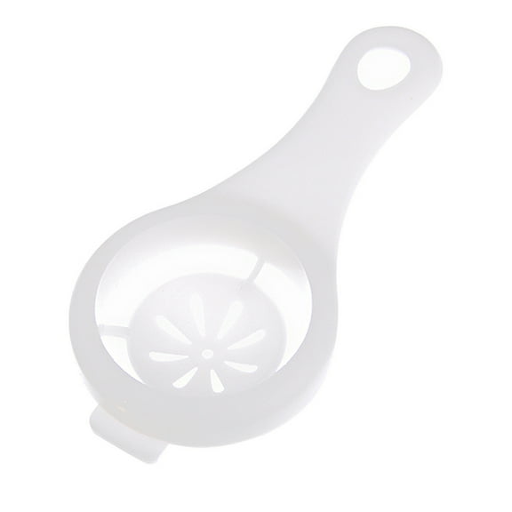 3 Pcs Plastic Egg Separator Yolk Sifting Tool Kitchen Cooking Gadget Egg Separator Sieve Accessories (White)