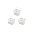 thumbnail image 1 of 3 Pcs Plastic Hanging Baskets for Shower, Hanging Basket Organizer With Hooks, Rectangle Small Hanging Storage Basket, Can Be Used in Kitchen, Pantry, shelf, Bedroom, Livingroom, Bathroom. (White), 1 of 6