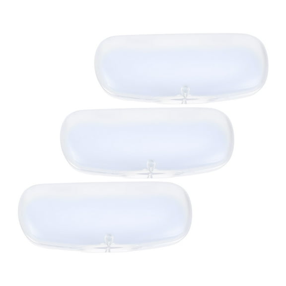 3 Pcs Plastic Spectacles Case Glasses Clear Eyeglasses Hard Travel Container PVC Frosted Student