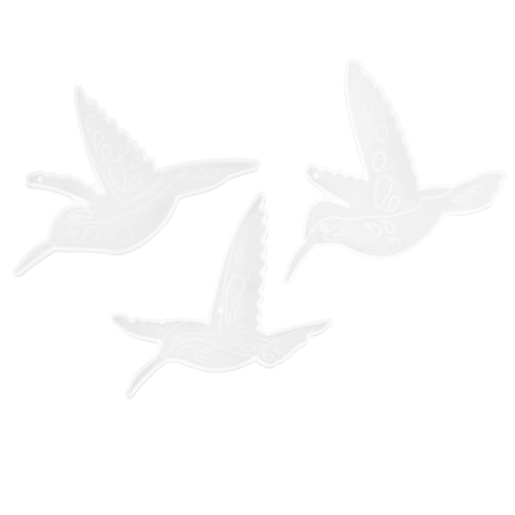 3 Pcs Transparent Epoxy Resin Molds Hummingbird Animal Shape for Polymer Clay Crafting and Fudge Making
