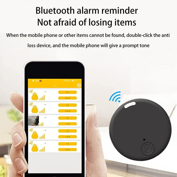 3 Pcs Portable GPS Tracking, Key Item Finder Locator, for iOS/Android, Mini Anti-Lost Bluetooth Tag Item Tracker for Luggages, Kids,Pets,Phone,Wallet,Bag, Black