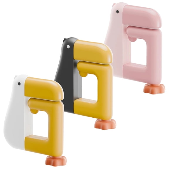 3 Pcs Portable Purse Hook for Table, Cute Duck-Shaped Bag Clamp, No-Drill Handbag Hook for Table, Sturdy Desktop Bag Hanger for School, Office, Home