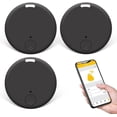 thumbnail image 1 of 3 Pcs Portable Smart GPS Tracking, Key Item Finder Locator, for iOS/Android, Mini Anti-Lost Bluetooth Tag Item Tracker for Kids Phone Car Wallet Luggage Pet, Black, 1 of 7