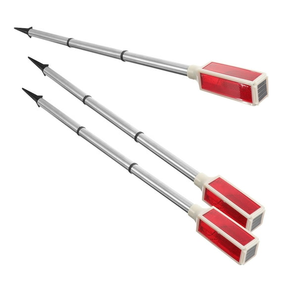 3 Pcs Post Reflectors Driveway Warning Light Removable Marking