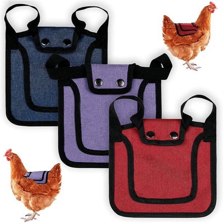 3 Pcs Premium Chicken Saddle With Straps To Suit Small Medium And Large Hen