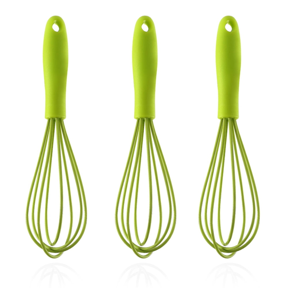 3 Pcs Premium Kitchen Mini Silicone Whisks Mini Whisk Set Egg Beater