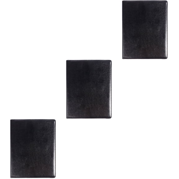 3 Pcs Presentation Document Folder Portable File Filing Cabinet Folders Office Black