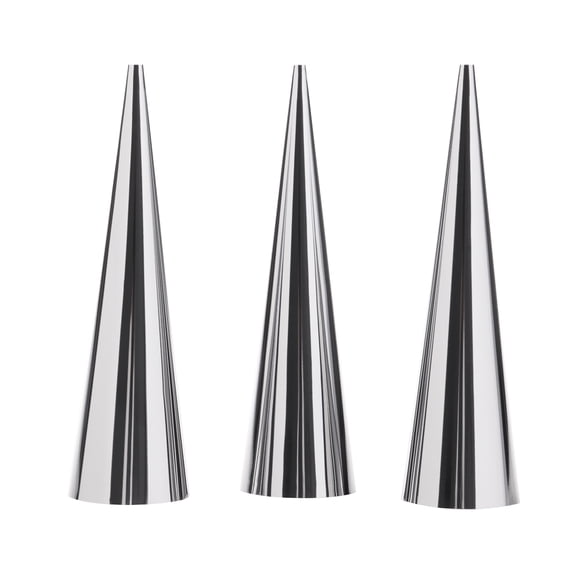 NIAIZEK Baking Cone Molds Croissants Mold Stainless Steel 3Pcs Home Bakers