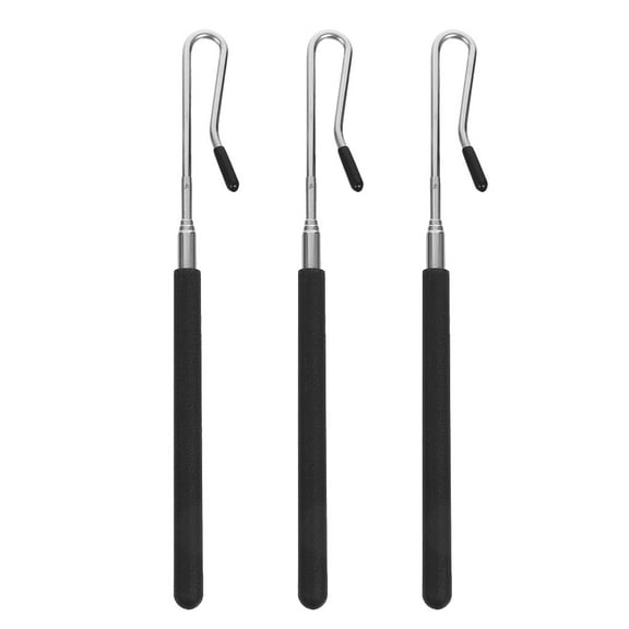 3 Pcs Puppet Handheld Rod Accessory for Small Puppets Parent-child Black