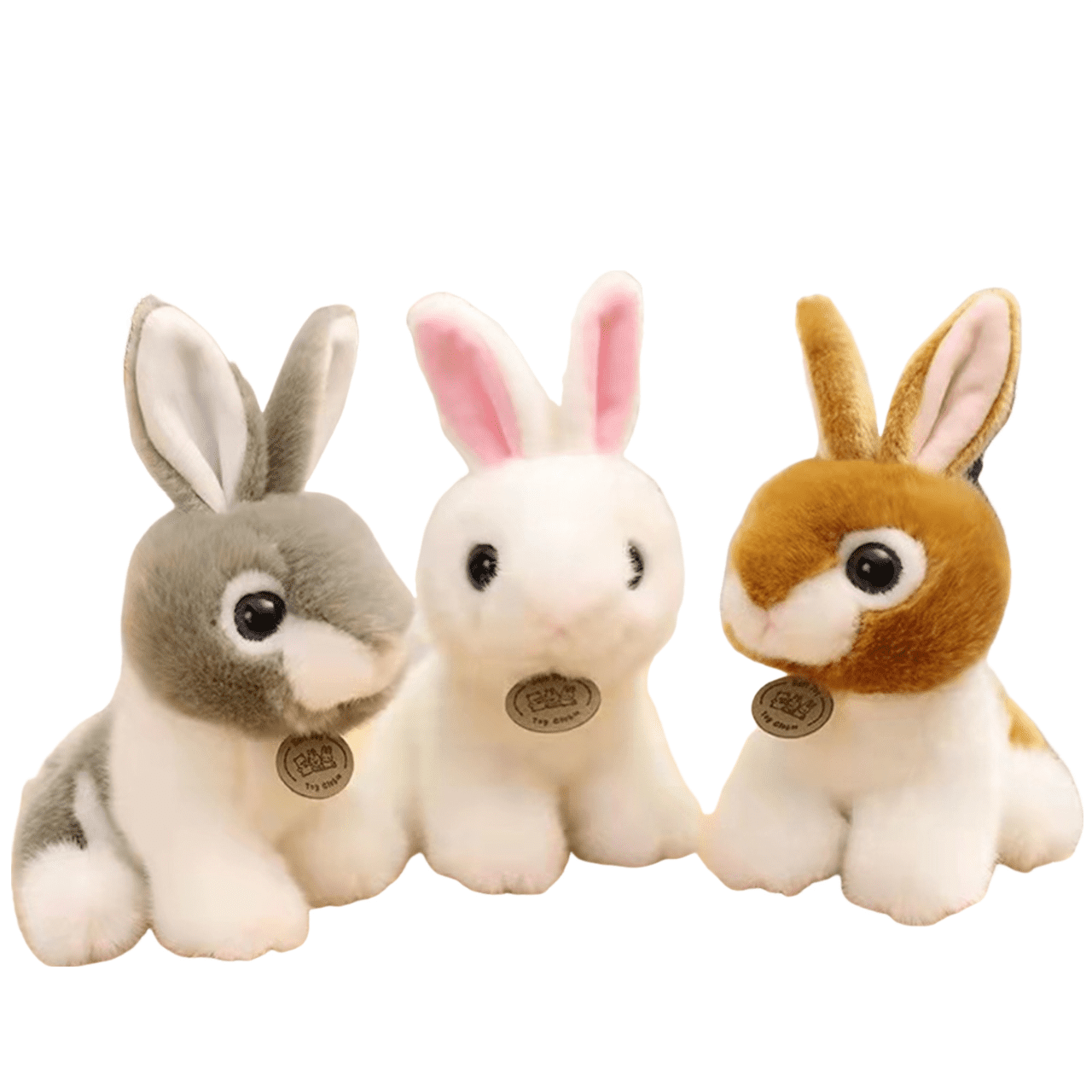 3 Pcs Rabbit Plush Toy 7.8 Inches Bunny Stuffed Animal Fluffy Rabbit ...