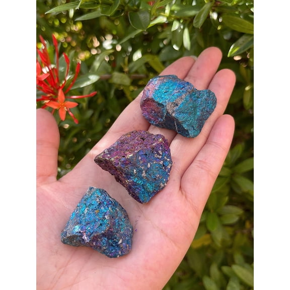 3 Pcs Raw Chalcopyrite Crystals, Natural Chalcopyrite Stone, Natural Rough Chalcopyrite crystals, Chalcopyrite Rough, Healing Crystals (Chalcopyrite)