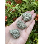 3 Pcs Raw Pyrite Crystals, Natural Pyrite Stone, Natural Rough Pyrite crystals, Pyrite Rough, Pyrite Healing Crystals Pyrite