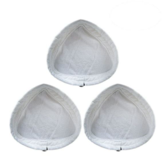 3pcs Universal Washable Triangular Fiber Cleaning Pad Cover Steam Mop Cloth for X5 White
