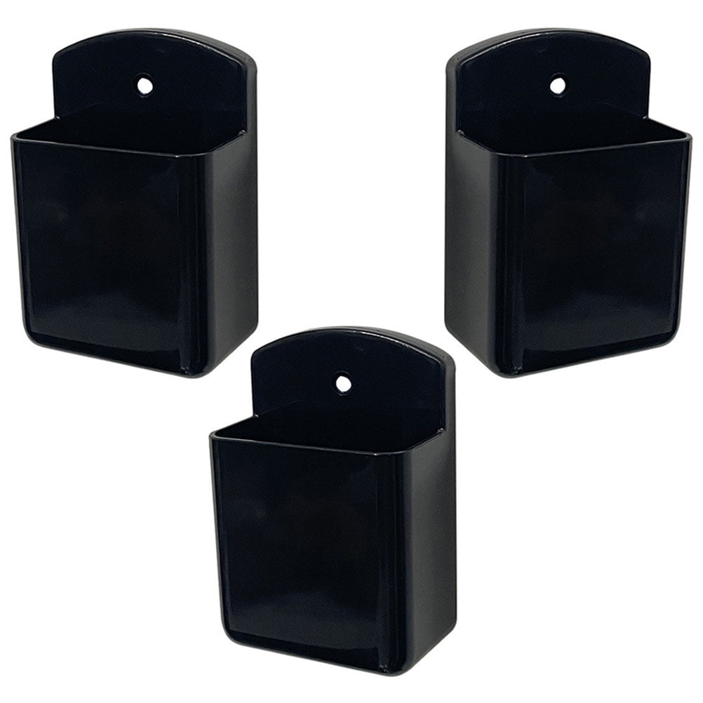 3 Pcs Remote Control Rack Plastic Storage Shelves Holder Wall Mount ...