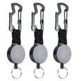 3 Pcs Retractable Key Chain Multitool Badge Holder Retractable Badge